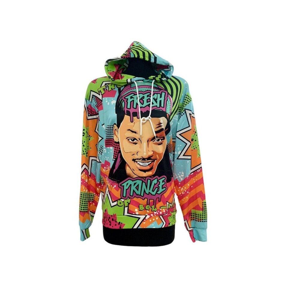 Hoodie The Fresh Prince Of Bel -Air  Large Coloful 80’s Nostalgic Clothing